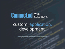 Tablet Screenshot of connectedwebsolutions.com